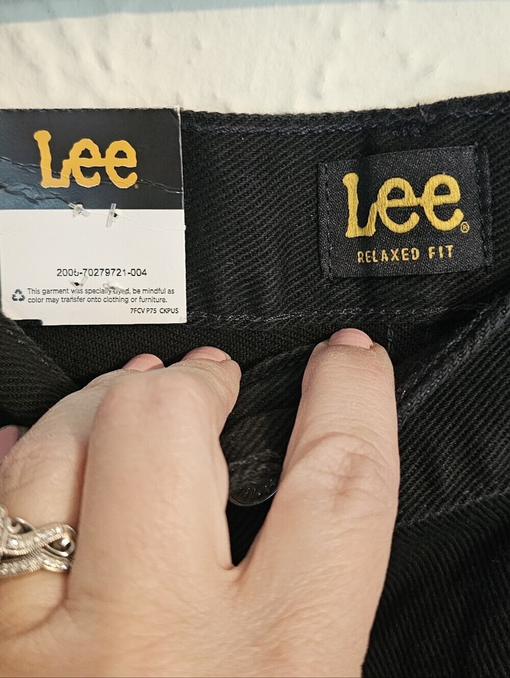 NWT LEE 40x30 Mens Jeans Black Relaxed Fit - Picture 3 of 7